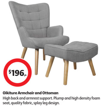 Oikiture Armchair and Ottoman