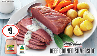 IGA BEEF CORNED SILVERSIDE offer