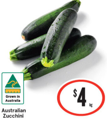 IGA Australian  Zucchini offer