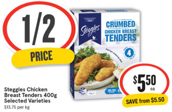 IGA Steggles Chicken Breast Tenders 400g Selected Varieties offer