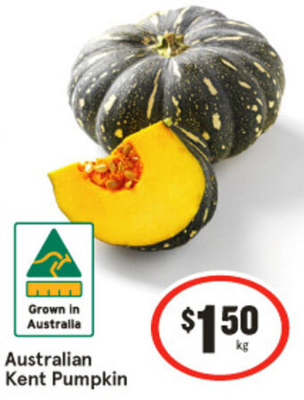 IGA Australian Kent Pumpkin offer