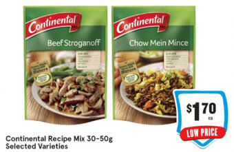 IGA Continental Recipe Mix 30-50g Selected Varieties offer
