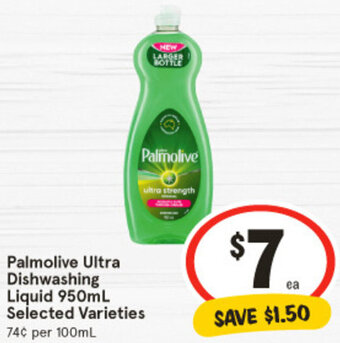 IGA Palmolive Ultra Dishwashing Liquid 950mL offer