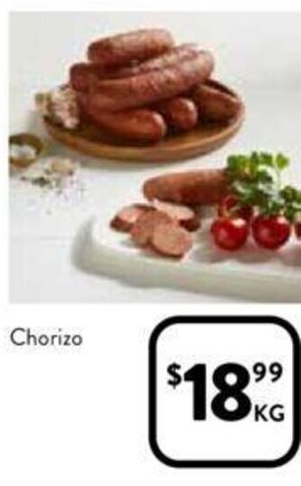 Foodworks Chorizo offer