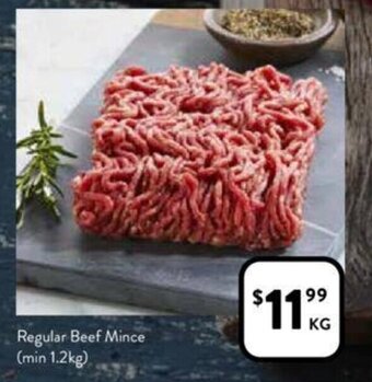 Foodworks Regular Beef Mince (min 1.2kg) offer
