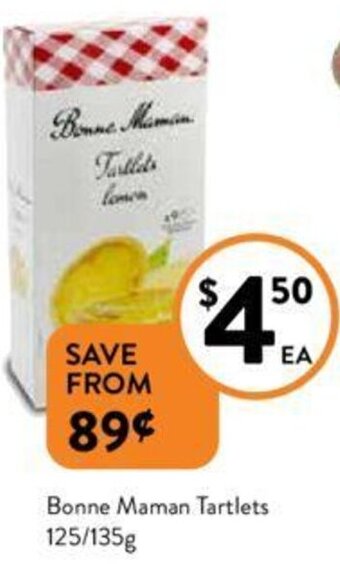 Bonne Maman Tartlets 125/135g
