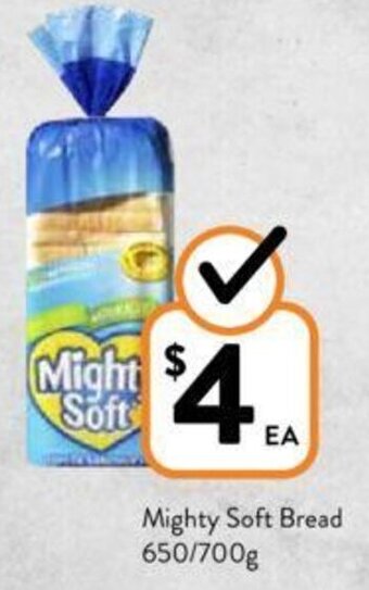 Foodworks Mighty Soft Bread 650/700g offer