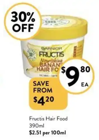 Foodworks Fructis Hair Food 390ml offer