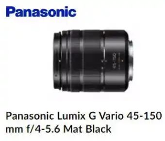 Panasonic Lumix G Vario 45-150 mm f/4-5.6 Mat Black