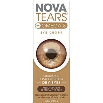 Novatears +omega-3 eye drops 3ml