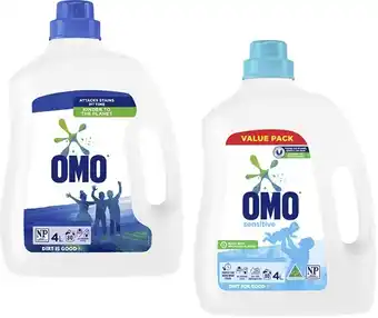 BIG W Omo liquid laundry detergent 4-litre offer