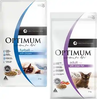 BIG W Optimum dry cat food 2kg offer