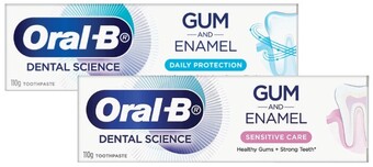 Pharmacy Best Buys Oral-b gum and enamel daily protection or sensitivity care 110g offer