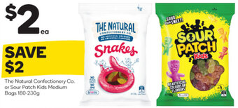 Woolworths The Natural Confectionery Co. or Sour Patch Kids Medium Bags 180-230g offer