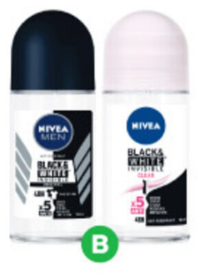 Woolworths B Nivea Roll On Deodorant 50ml offer