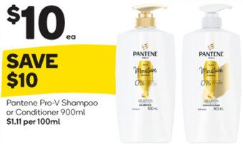 Woolworths Pantene Pro-V Shampoo or Conditioner 900ml offer