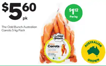 Woolworths The Odd Bunch Australian Carrots 5 kg Pack offer