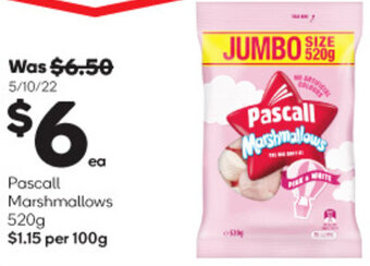 Pascall Marshmallows 520g