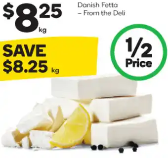 Woolworths Danish Fetta offer