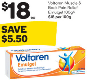 Woolworths Voltaren Muscle & Back Pain Relief Emulgel 100g offer