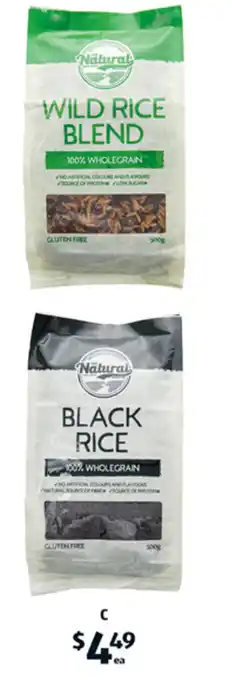 ALDI C Wild or Black Rice 500g offer