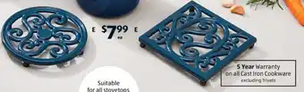 ALDI E Cast Iron Trivets offer