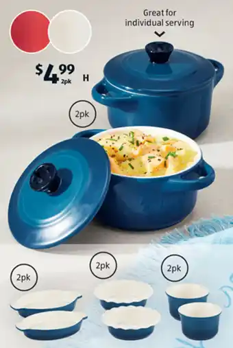 ALDI H_Ceramic Mini Baking Dishes offer