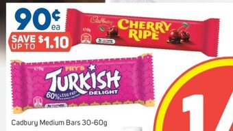 Cadbury Medium Bars 30-60g