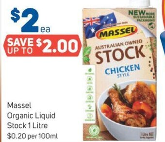 Foodland Massel Organic Liquid Stock 1 Litre offer