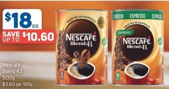 Foodland NESCAFE Blend 43 500g offer