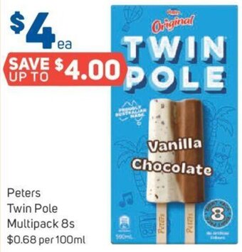 Foodland Peters Twin Pole Multipack 8s offer