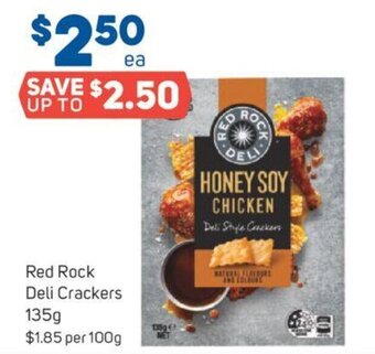 Foodland Red Rock Deli Crackers 135g offer