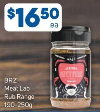 Foodland BRZ Meat Lab Rub Range 190-250g offer