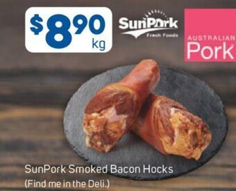 Foodland SunPork Smoked Bacon Hocks offer
