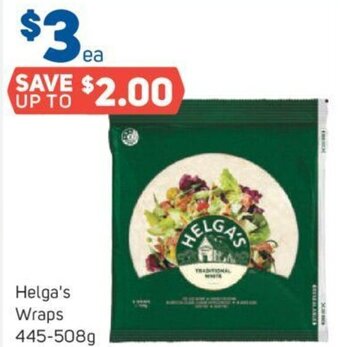 Foodland Helga's Wraps 445-508g offer