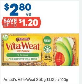 Foodland Arnott's Vita-Weat 250g offer