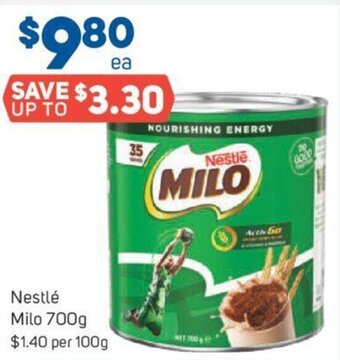 Foodland Nestlé Milo 700g offer