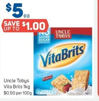 Foodland Uncle Tobys Vita Brits 1kg offer
