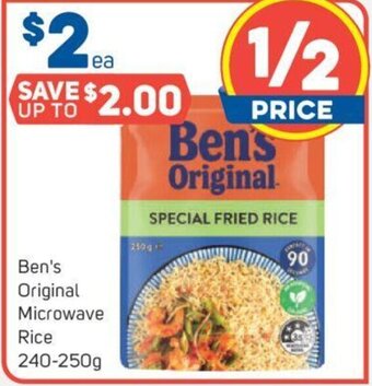 Foodland Ben's Original Microwave Rice 240-250g offer