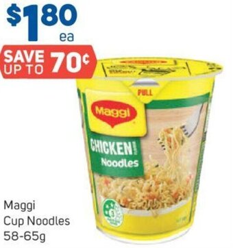 Foodland Maggi Cup Noodles 58-65g offer