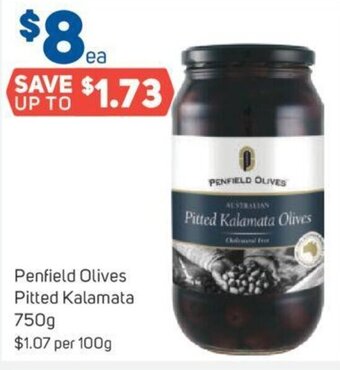 Foodland Penfield Olives Pitted Kalamata 750g offer