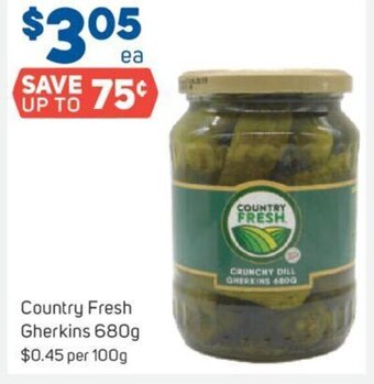 Country Fresh Gherkins 680g