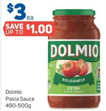Foodland Dolmio Pasta Sauce 490-500g offer