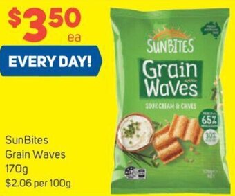 Foodland SunBites Grain Waves 170g offer