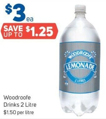 Foodland Woodroofe Drinks 2 Litre offer