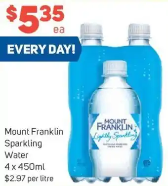 Foodland Mount Franklin Sparkling Water 4 x 450ml offer