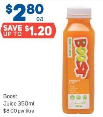 Foodland Boost Juice 350ml offer
