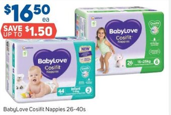 Foodland BabyLove Cosifit Nappies 26-40s offer