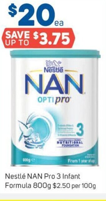 Foodland Nestlé NAN Pro 3 Infant Formula 800g offer