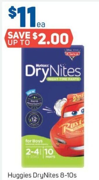 Foodland Huggies DryNites 8-10s offer